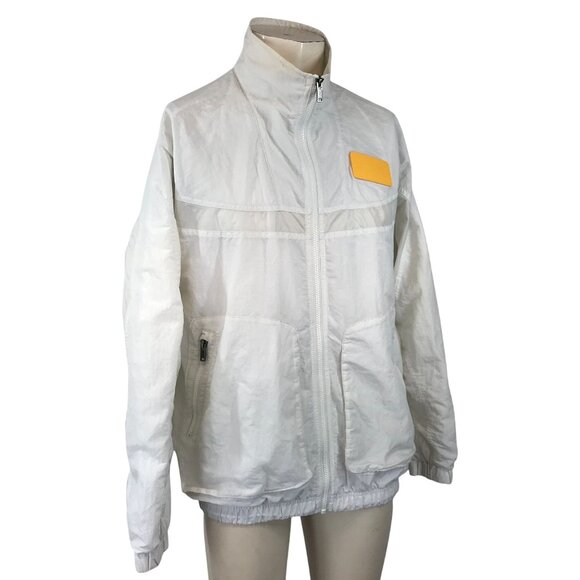 Nike Jordan 23 Engineered Full Zip Jacket White CN4578-100 100% NYLON MEDIUM